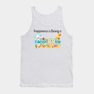 Happiness Is Being A Grammy Summer Beach Happy Mother's Day T-Shirt Tank Top